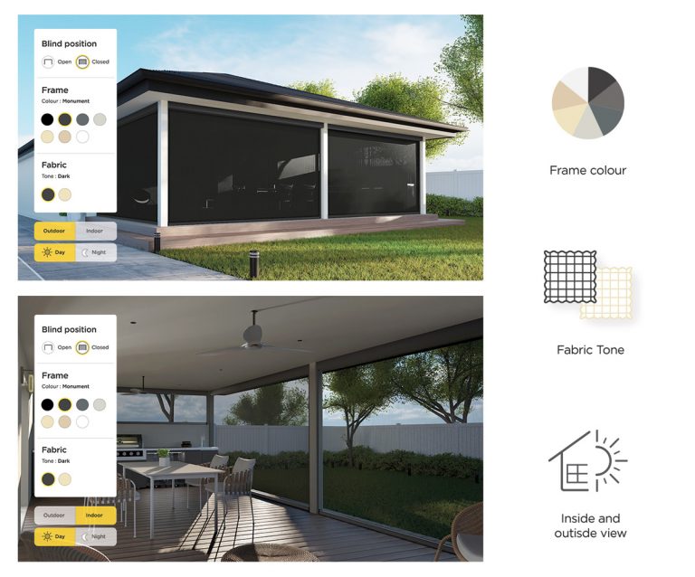 Experience the new Zipscreen Visualiser | Window Furnishings Australia